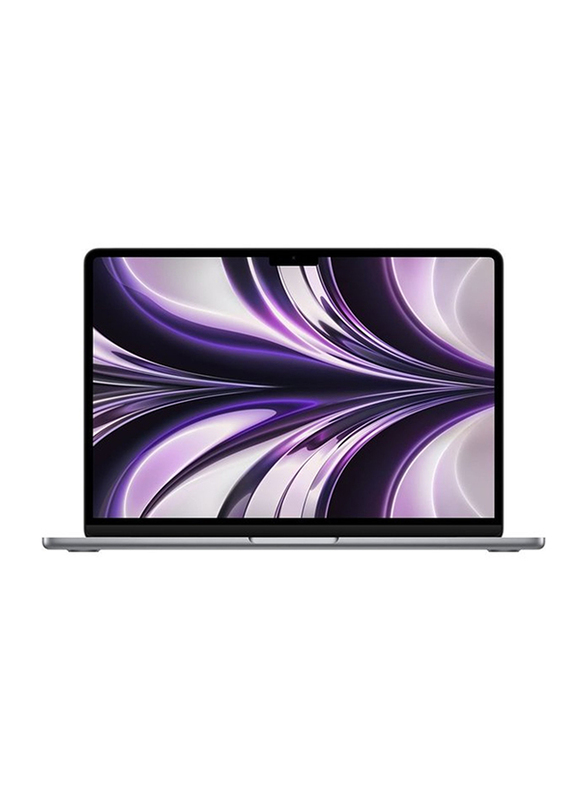 Apple MacBook Air (2022) Laptop, 13.6" Liquid Retina Display, Apple M2 Chip 8-Core, 256GB SSD, 8GB RAM, 8-Core GPU, EN KB, macOS, MLXW3, Space Grey, International Version