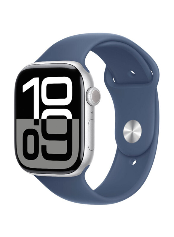 

Apple Watch Series 10 GPS 46mm Aluminium Case with Sport Band, Denim
