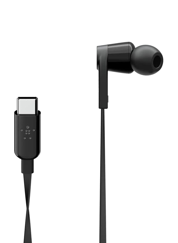Belkin SoundForm Wired In-Ear Earbuds with Mic, G3H0002btBLK, Black