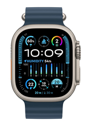 Apple Watch Ultra 2 - 49mm Smartwatch, GPS + Cellular, MREJ3, Titanium Case with Blue Ocean Band