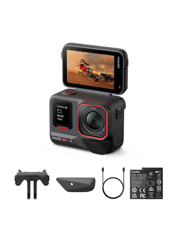 

Insta360 Ace Pro 2 Action Camera with 157° Wide Angle Leica, 50MP, Black