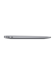 Apple MacBook Air (2020) Laptop, 13.3" Retina Display, Apple M1 Chip 8-Core, 256GB SSD, 8GB RAM, 7-Core GPU, EN KB, macOS Big Sur, MGN63ZS/A, Space Grey, Middle East Version