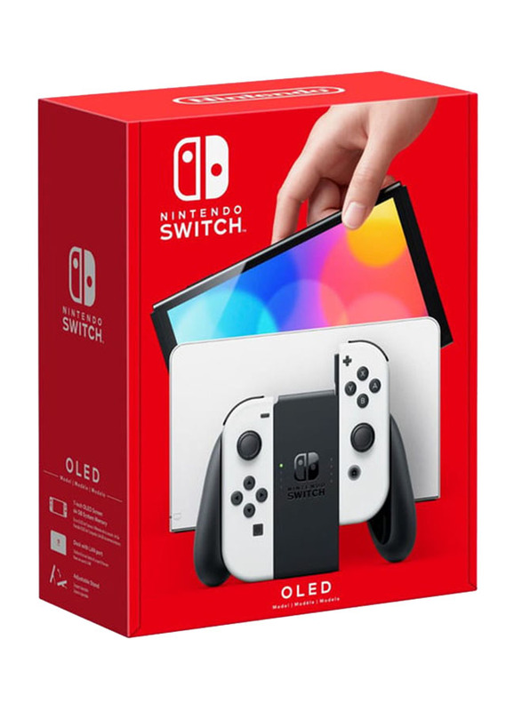 Nintendo Switch OLED Model Console, 64 GB, with Joy Controllers, White