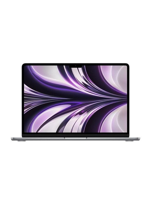Apple MacBook Air (2022) Laptop, 13.6" Liquid Retina Display, Apple M2 Chip 8-Core, 512GB SSD, 8GB RAM, 10-Core GPU, EN KB, macOS, MLXX3, Space Grey, International Version