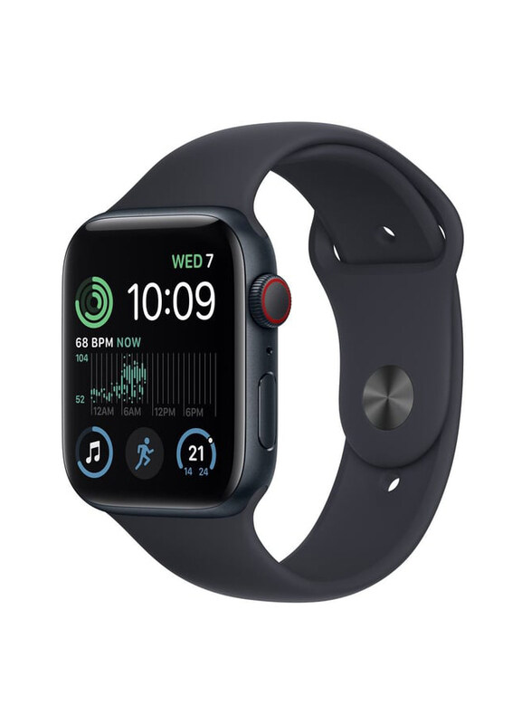 

Apple SE 40mm Smartwatch, GPS + Cellular, Midnight Aluminium Case with Midnight Sport Band