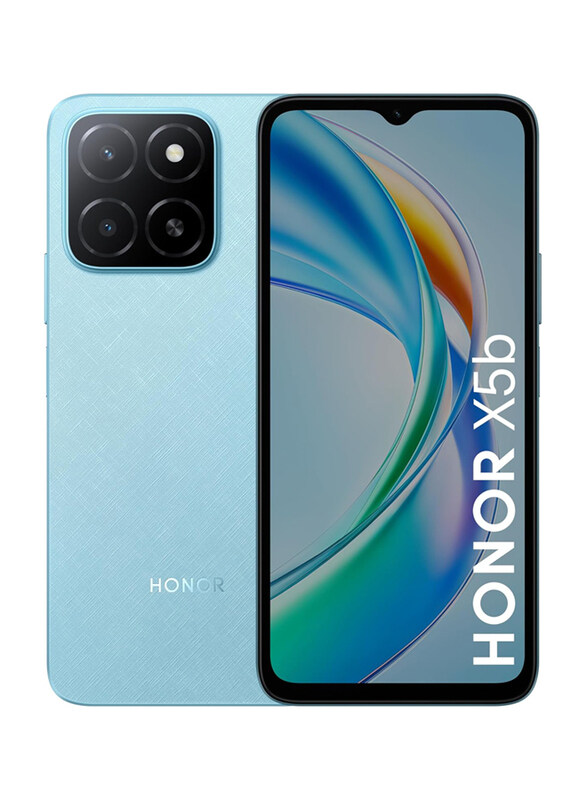

Honor X5b Plus 128GB Midnight Black, 4GB RAM, 4G, Dual Sim Smartphone, Middle East Version