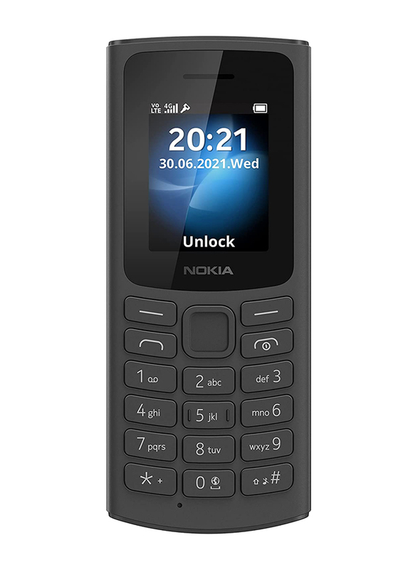 Nokia 105 0.13GB Black, 4G LTE, Dual Sim Normal Mobile Phone, 16VEGB21A05