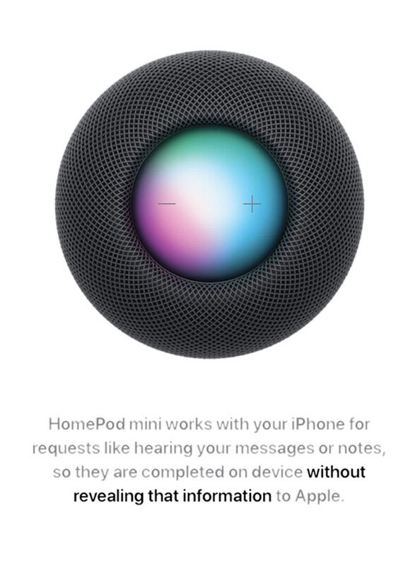 Apple Homepod Mini Portable Speaker, Space Grey