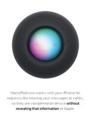 Apple Homepod Mini Portable Speaker, Space Grey