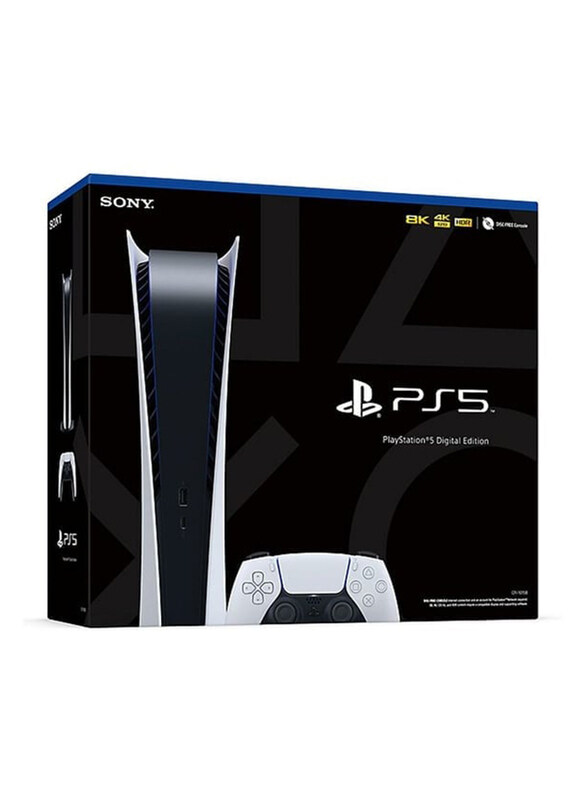 

Sony PlayStation 5 Digital Edition Console, 825 GB, with 1 Controller, White/Black, UAE Version