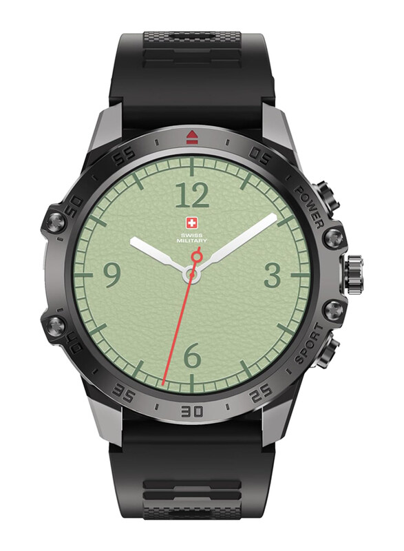 

Swiss Military Dom 5 1.43-inch Smartwatch, Black Frame & Black Strap
