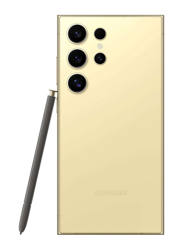 Samsung Galaxy S24 Ultra 512GB Titanium Yellow, 12GB RAM, 5G, Dual Sim Smartphone, UAE Version