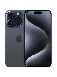 Apple iPhone 15 Pro Max 1TB Blue Titanium, Without FaceTime, 8GB RAM, 5G, Single SIM Smartphone, Middle East Version