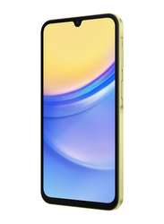 Samsung Galaxy A15 5G 128GB Yellow, 4GB RAM, 5G, Dual Sim Smartphone, UAE Version