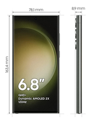Samsung Galaxy S23 Ultra 1TB Green, 12GB RAM, 5G, Dual Sim Smartphone, Middle East Version