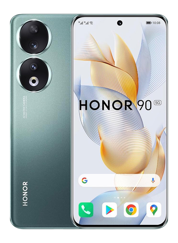 Honor 90 512GB Emerald Green, 12GB RAM, 5G, Dual SIM Smartphone