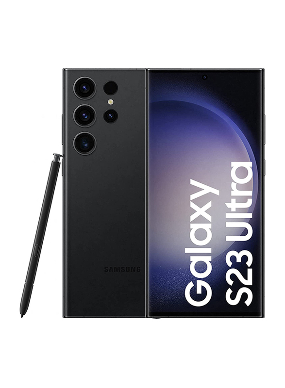 Samsung Galaxy S23 Ultra 256GB Phantom Black, 12GB RAM, 5G, Dual Sim Smartphone, Middle East Version