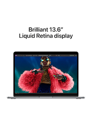 Apple MacBook Air Laptop, 13.6-inch Retina Display, Apple M3 Chip with 8-core CPU, 256GB SSD, 8GB RAM, Apple 8-core GPU Graphics, EN KB, macOS, MRXN3, Space Grey