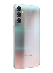 Samsung Galaxy A24 128GB Silver, 4GB RAM, 4G, Dual Sim Smartphone, Middle East Version