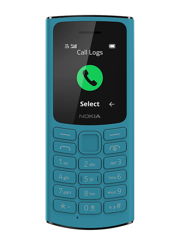 Nokia 105 128MB Blue, 48MB RAM, 4G LTE, Dual Sim Normal Mobile Phone