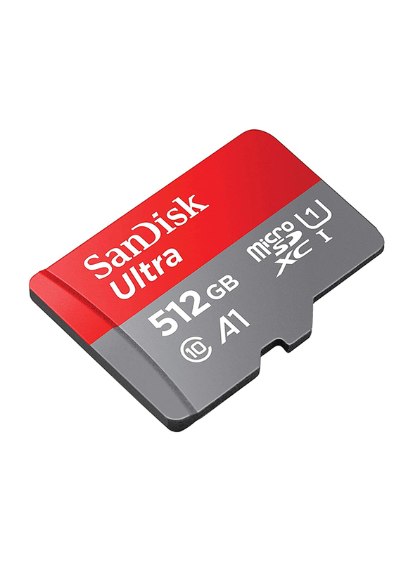 SanDisk 512GB Ultra UHS-I MicroSDXC Memory Card, 120MB/s, SDSQUA4-512G-GN6MN, Multicolour