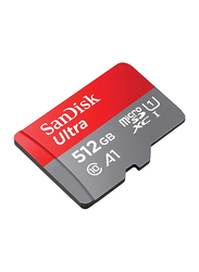 SanDisk 512GB Ultra UHS-I MicroSDXC Memory Card, 120MB/s, SDSQUA4-512G-GN6MN, Multicolour