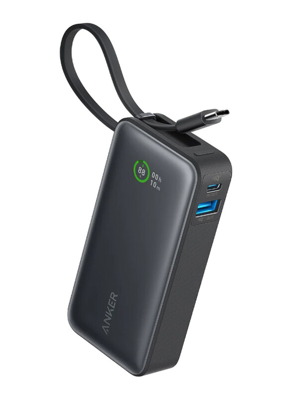 

Anker 10000mAh 533 Nano Wired Fast Charging Power Bank, USB-C Input, Black