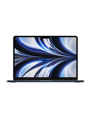 Apple MacBook Air (2022) Laptop, 13.6" Liquid Retina Display, Apple M2 Chip 8-Core, 512GB SSD, 8GB RAM, 10-Core GPU, EN KB, macOS, MLY43, Midnight, International Version