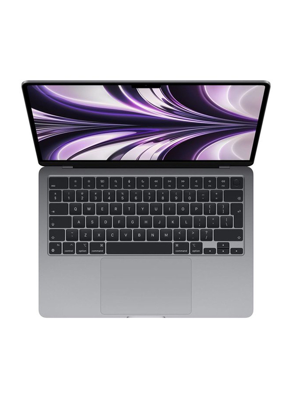 Apple MacBook Air (2022) Laptop, 13.6" Liquid Retina Display, Apple M2 Chip 8-Core, 512GB SSD, 8GB RAM, 10-Core GPU, EN KB, macOS, MLXX3, Space Grey, International Version