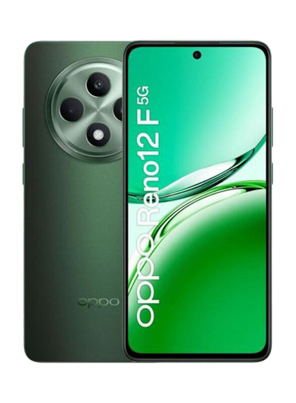 

Oppo Reno12 F 256GB Olive Green, 12GB RAM, 5G, Dual Sim Smartphone, Middle East Version