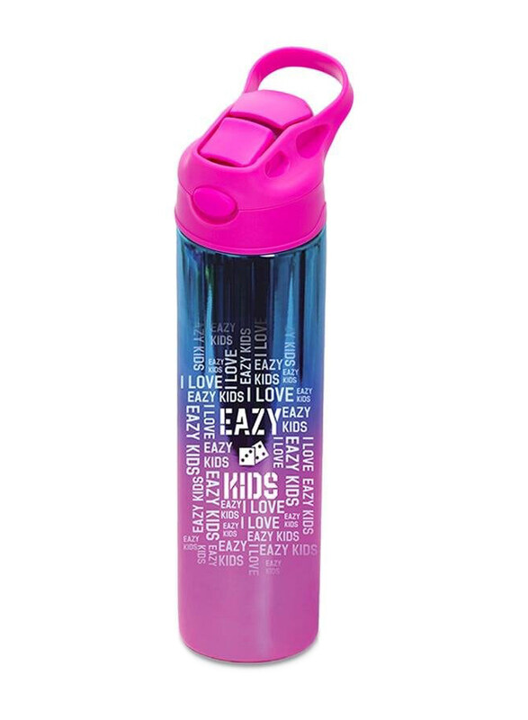 

Eazy Kids Double Wall Stainless Steel Water Bottle for Kids, 530ml, Pink