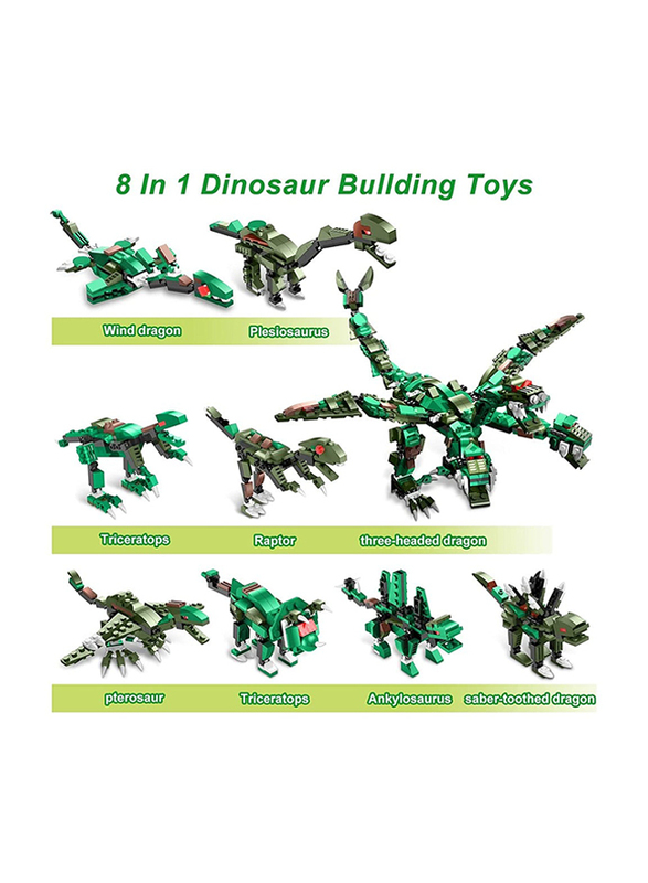 Little Story Stegosaurus Dinosaurs World Block Toy, Building Sets, 322 Pieces, Ages 3+