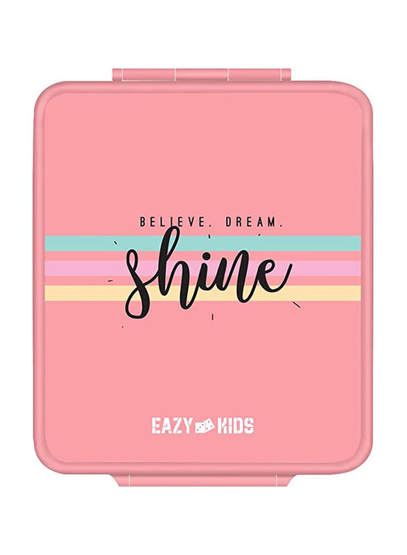 

Eazy Kids Jumbo Bento Lunch Box For Unisex with Insulated Jar, Pink