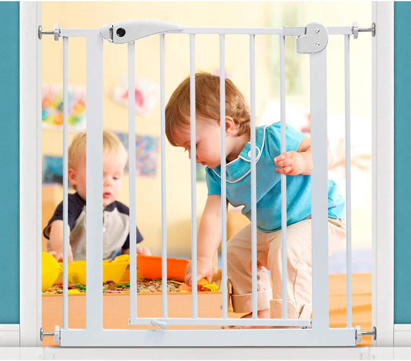 Baby Safe Metal Safety Gate, White
