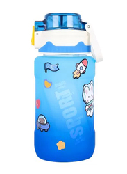 Nova Kids Water Bottle with Straw, 550ml, Blue