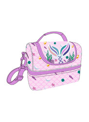 Eazy Kids Mermaid Dual Compartment Lunch Bag, Purple