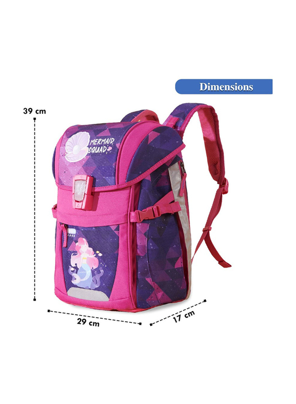 Sunveno Mermaid Ergonomic School Bag, Pink