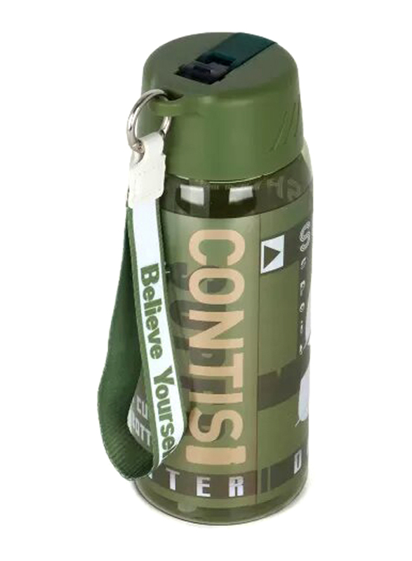 Nova Kids Water Bottle with Grab String, 750ml Green