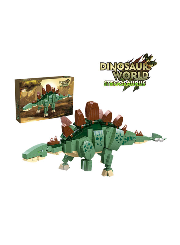 

Little Story Stegosaurus Dinosaurs World Block Toy, Building Sets, 322 Pieces, Ages 3+