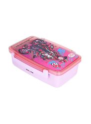 Nova Kids Bento Lunch Box with Spoon & Fork, Motorbike Pink