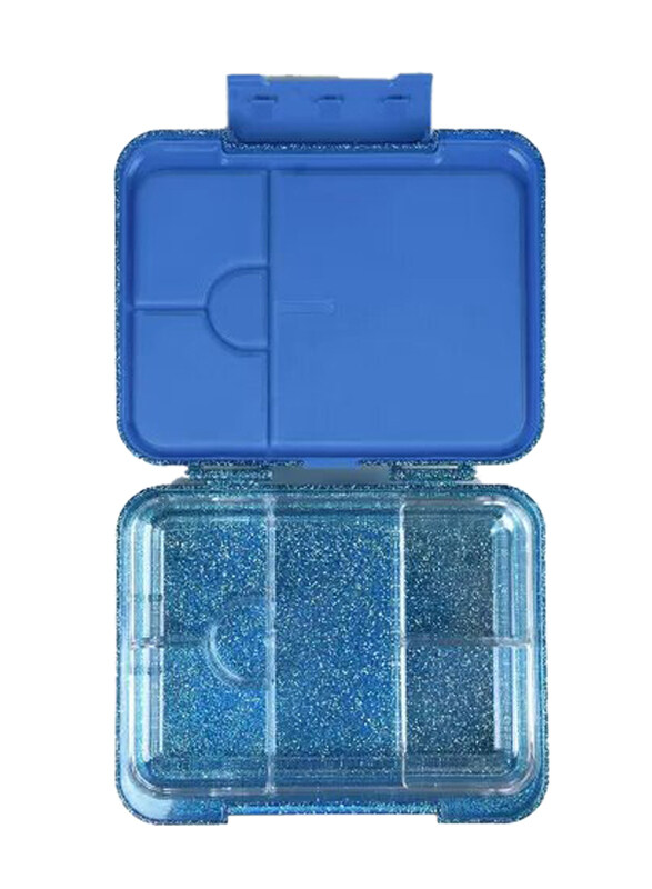 Hydrobrew 6 & 4 Convertible Bento Lunch Box, Glitter Blue