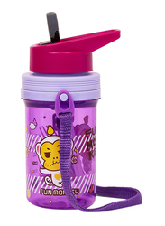 Eazy Kids Water Bottle With Straw, 500ml, Purple