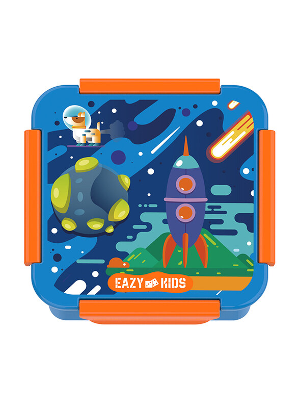

Eazy Kids Space Lunch Box, 650ml, 3+ Years, Blue