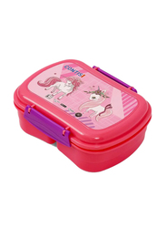 Eazy Kids Lunch Box with Bottle, 3+ Years, 550ml, Pink