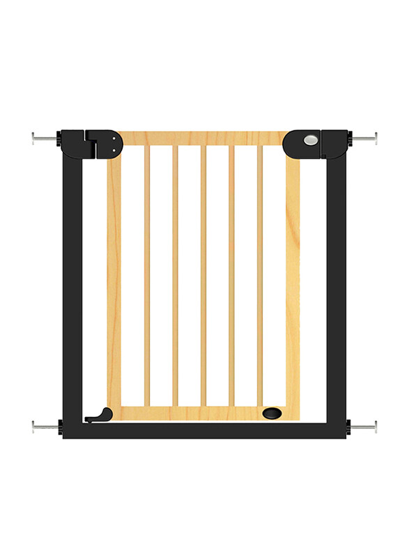 

Baby Safe Wooden Safety Gate, Natural Wood