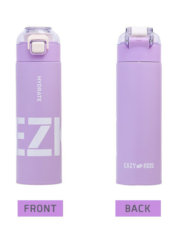 Eazy Kids Insulated Travel Water Bottle, 550ml, Purple