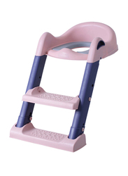 Eazy Kids Step Stool Foldable Potty Trainer Seat, Pink