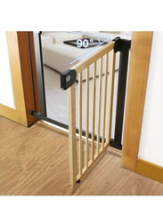 Baby Safe Wooden Safety Gate, Natural Wood