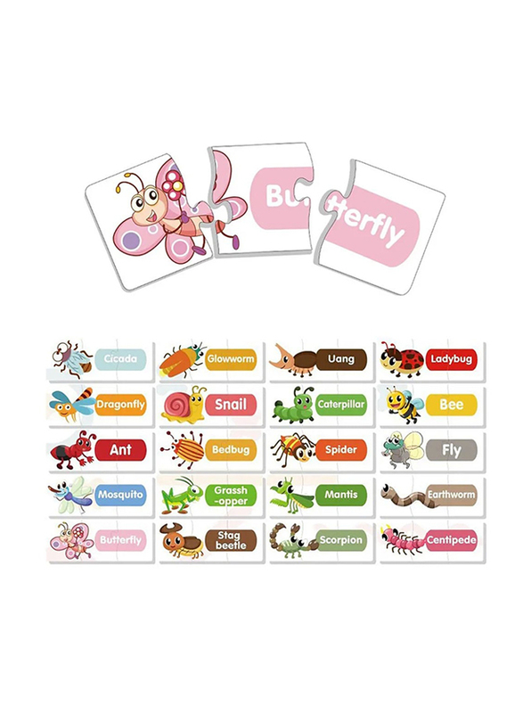 Little Story 20-Piece Insects Matching Puzzle