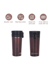 Hydrobrew 380ml Insulated Tumbler Water Bottle, Black